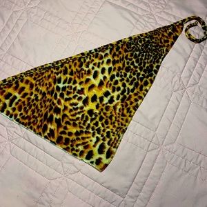 Leopard cheetah print velvet face mask